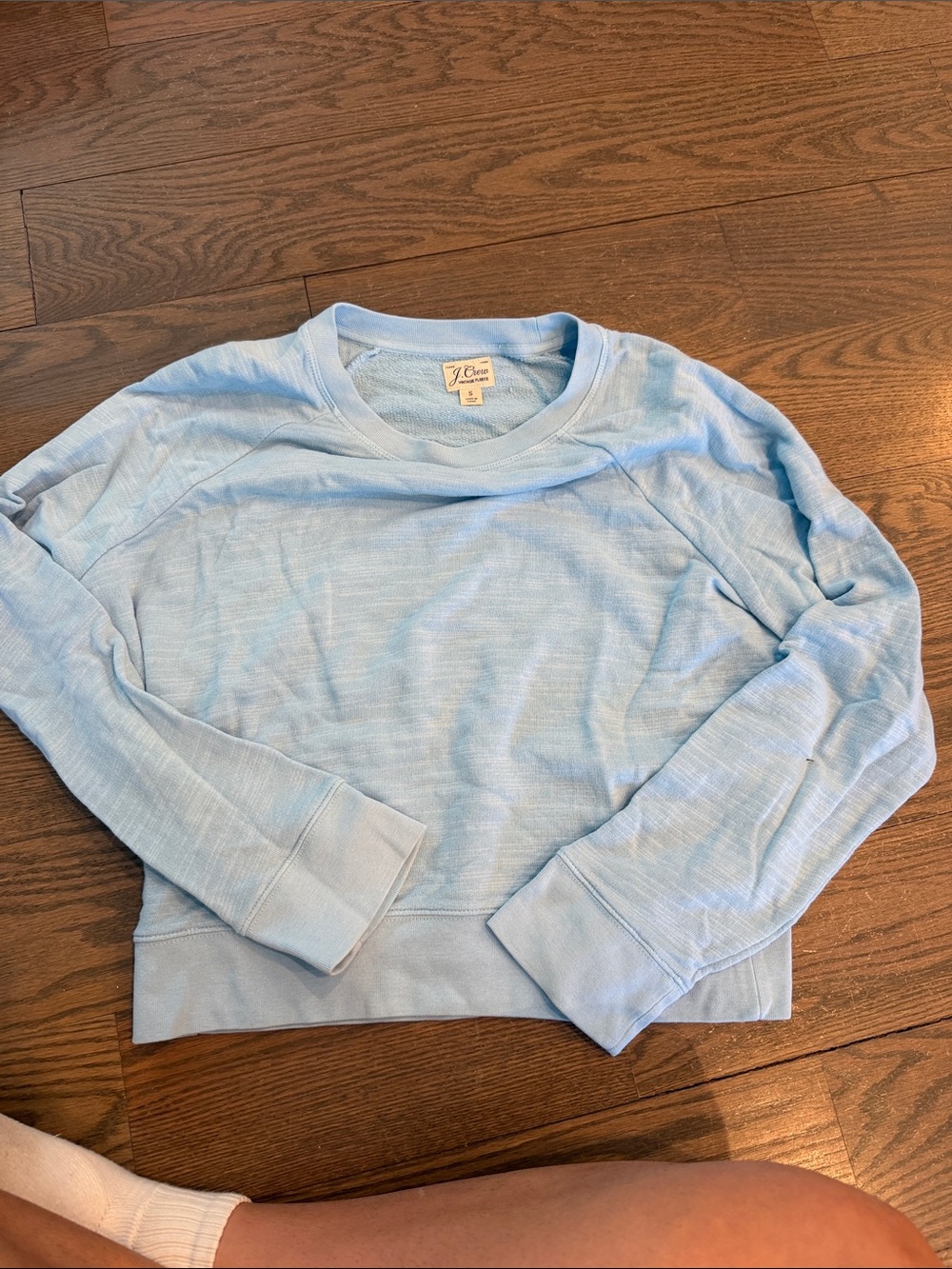 J. Crew Pale Blue Lightweight Pullover Sweatshirt